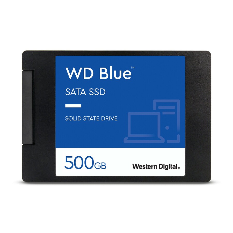 WD Blue 3D NAND 500GB PC SSD - SATA III 6 Gb/s 2.5"/7mm Solid State Drive