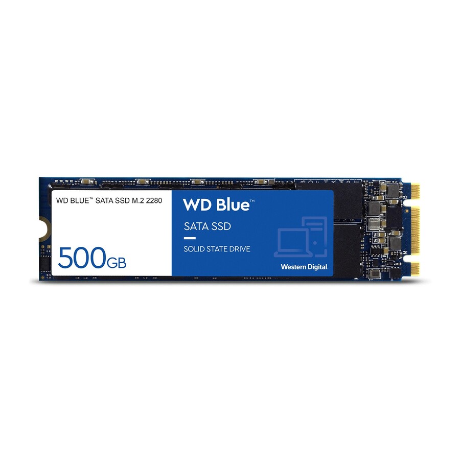 WD Blue 3D NAND 500GB PC SSD - SATA III 6 Gb/s M.2 2280 Solid State Drive