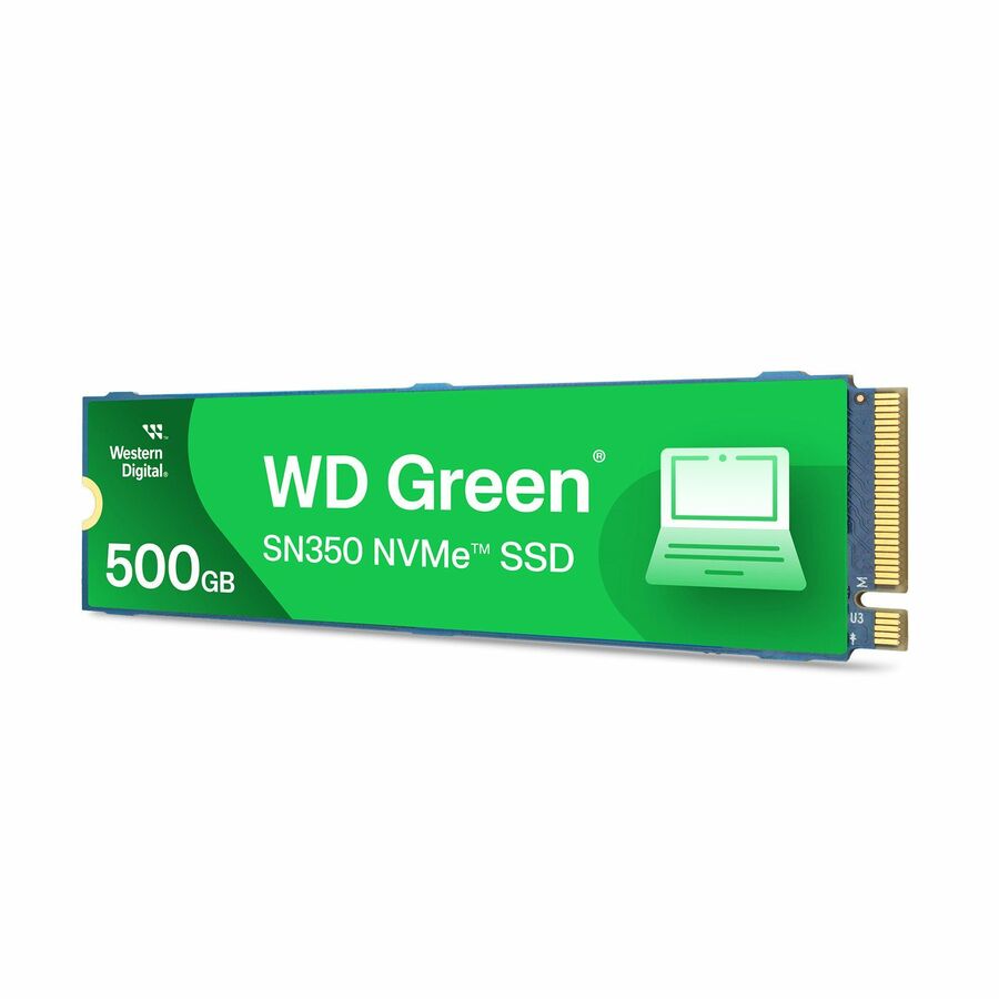 WD Green SN350 WDS500G2G0C-00CDH0 500 GB Solid State Drive - M.2 2280 Internal - PCI Express NVMe (PCI Express NVMe 3.0) - Green