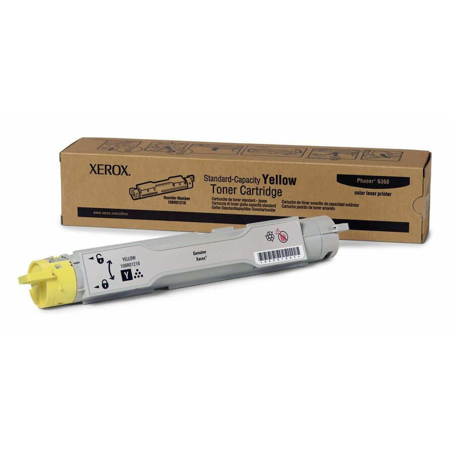 Xerox Genuine Phaser? 6360 Yellow Standard capacity Toner Cartridge (5000 Pages) - 106R01216