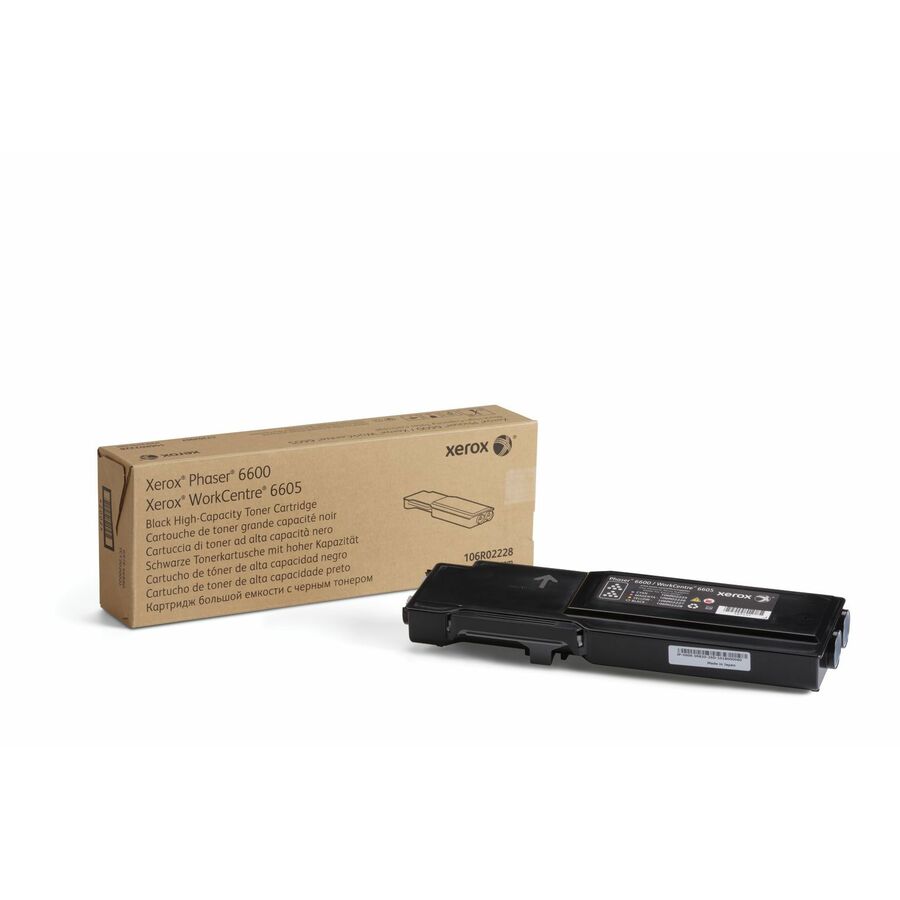 Xerox Genuine Phaser? 6600, WorkCentre? 6605 Black High capacity Toner Cartridge (8000 Pages) - 106R02228