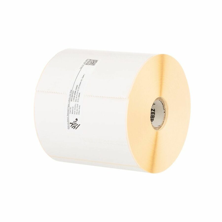 Zebra Label Paper 2 x 1in Direct Thermal Zebra Z-Perform 1000D 0.75 in core