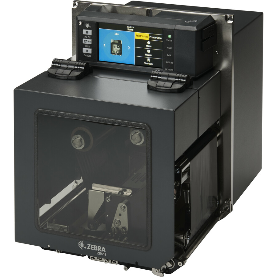 Zebra ZE511 Desktop Direct Thermal/Thermal Transfer Printer - Monochrome - Label Print - Fast Ethernet - USB - USB Host - Bluetooth - US