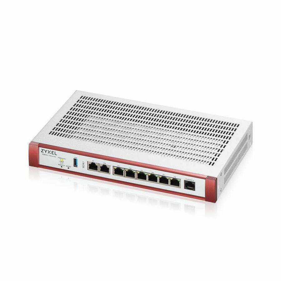 ZYXEL USGFLEX200HPBUN - High Speed UTM Cyber Security and VPN Firewall | 1 YR GOLD Bundled Licenses + 1Y Nebula Pro License | 1 PoE+ 30W Port | 2 Multi-Gig 2.5G Ports